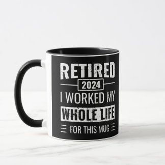 Mug Retraite 2024 Dons Amusants Officiellement Retrait