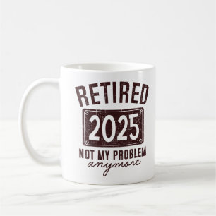 Mug Retraité 2025 Retraite Pour Hommes Femmes Humour