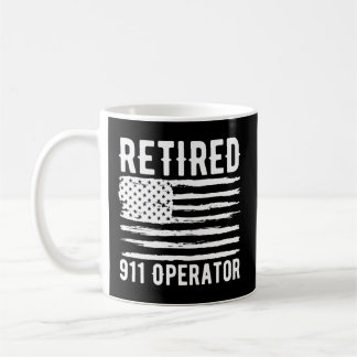 Mug Retraité 911 Profession d'exploitant Drapeau améri