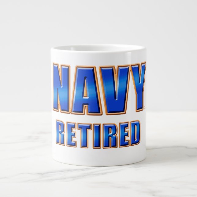 Mug retraité de la marine américaine (Devant)
