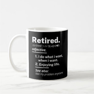 Mug retraite. définition drôle retraite