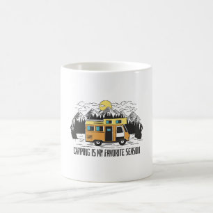 Mug Retraite en camping-car à la montagne