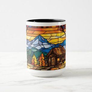 Mug Retraite Montagneuse Verre Teinté Vue sur la Natur