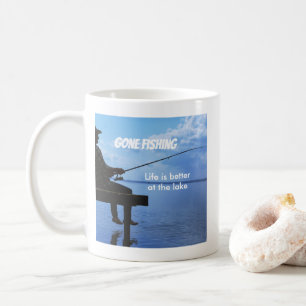 Mug Retraite Pêche Coucher du soleil Retraité Pêcheur