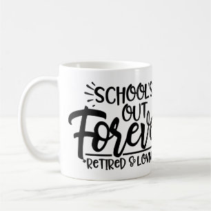 Mug Retraite personnalisée de l'enseignant