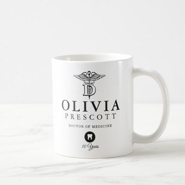 Mug Retraite professionnelle dentaire de l'obtention (Droite)