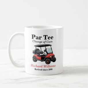 Mug Retraite Red Golf Panier Par Tee Thème
