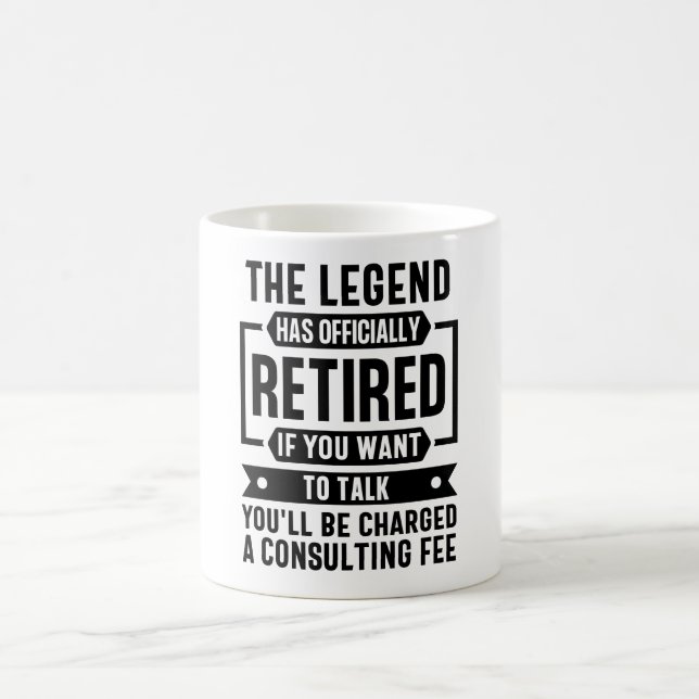 Mug retraite, retraite pour hommes, retraite pour femm (Centre)