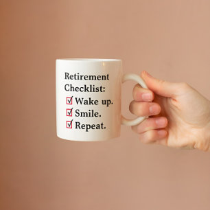 Mug Retraite Réveillez-vous Sourire Répéter
