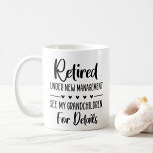 Mug Retraité Sous Nouvelle Gestion Voir Petits-Enfants