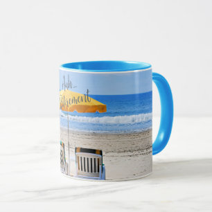 Mug Retraite, une journée à la plage