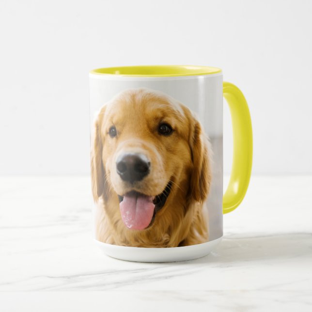 Mug Retriever d'or souriant (Devant droit)