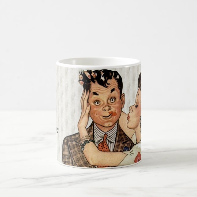 Mug Retro 1940 Kissing Couple (Centre)