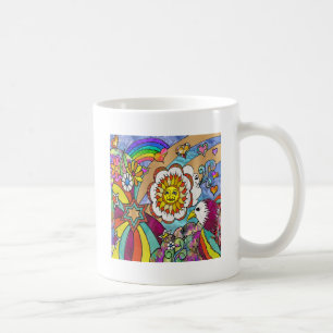 Mug Retro 60s Psychedelic Sunshine Aigle Cadeaux