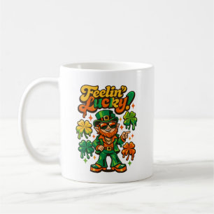 Mug Retro 70s Groovy Leprechaun Chanceux St. Patrick