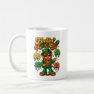 Mug Retro 70s Groovy Leprechaun Chanceux St. Patrick