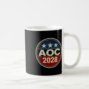 Mug Rétro Aoc 2028 Lutte contre l'oligarchie Manifesta
