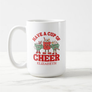 Mug Retro Avoir Une Coupe De Café De Noël À La Fois
