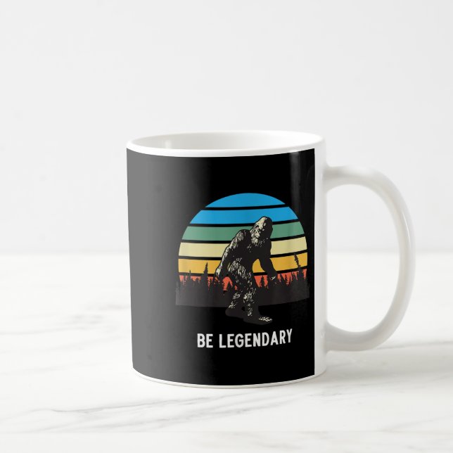 Mug Retro Bigfoot Be Legendary Motivational  (Droite)
