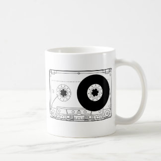 Mug rétro cassette vintage graphique de T-shirt de