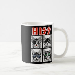Mug Retro Cat Rock Music Concert Band Men Kids Women F