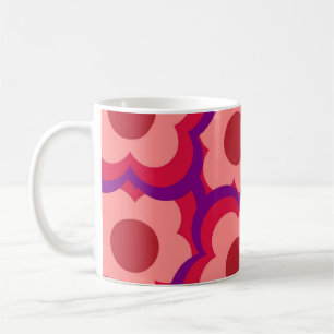 Mug Retro Chic Bold Rouge violet floral Funky Y2K