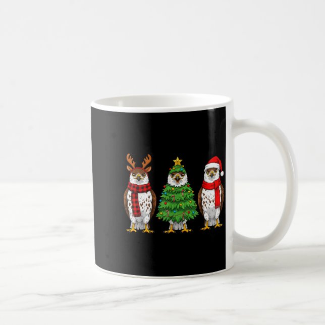 Mug Retro Christmas Hawk Santa Reindeer  (Droite)