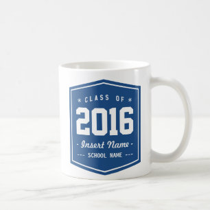 Mug Rétro classe bleue classique