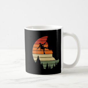 Mug Retro Cliff Rock Escalade Mountain Climber Mountai