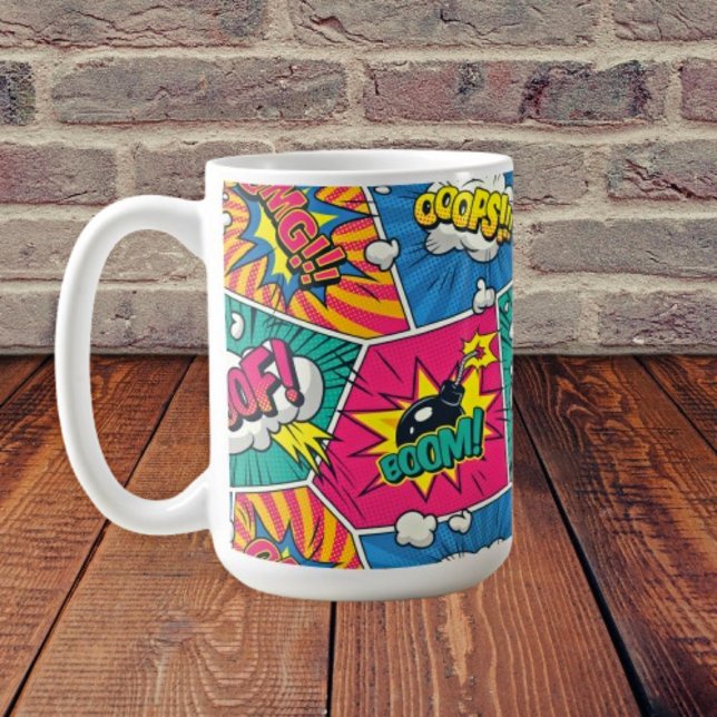 Mug Retro Comic Book - Pop Art (Créateur téléchargé)