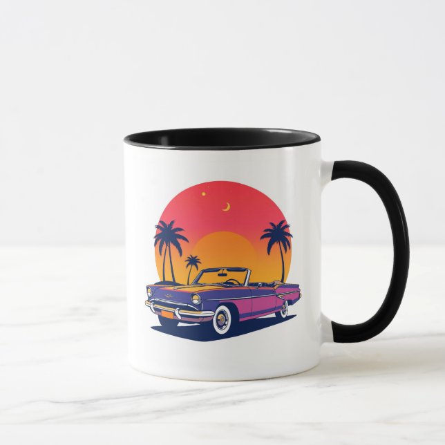 Mug Retro Convertible Sunset Drive (Droite)