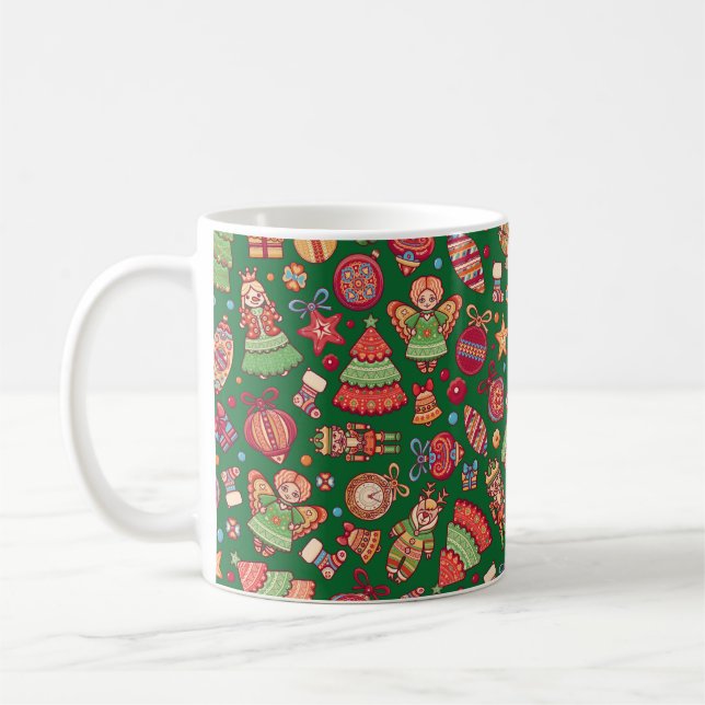 Mug Rétro de Noël (Gauche)