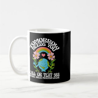 Mug Rétro Demain a besoin de vous 988 Prévention du su