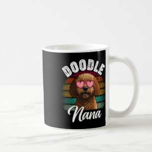 Mug Retro Doodle Nana Goldendoodle Amoureux des chiens