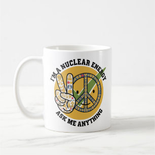 Mug Retro énergie nucléaire conception vectorielle art