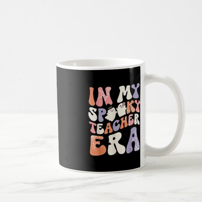 Mug Retro Enseignant Amusant Halloween mignonne Dans M (Droite)