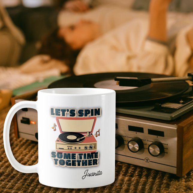 Mug Retro Faisons tourner un peu de temps ensemble Jou (Créateur téléchargé)