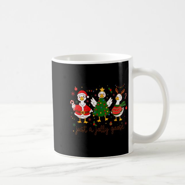 Mug Retro Funny Xmas Just A Jolly Goose Santa Christma (Droite)