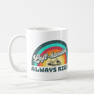 Mug Rétro gaucher, toujours droite
