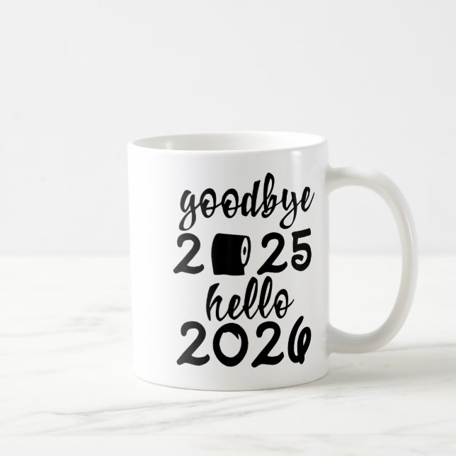 Mug Retro Goodbye 2025 Hello 2026 Happy New Year Party (Droite)