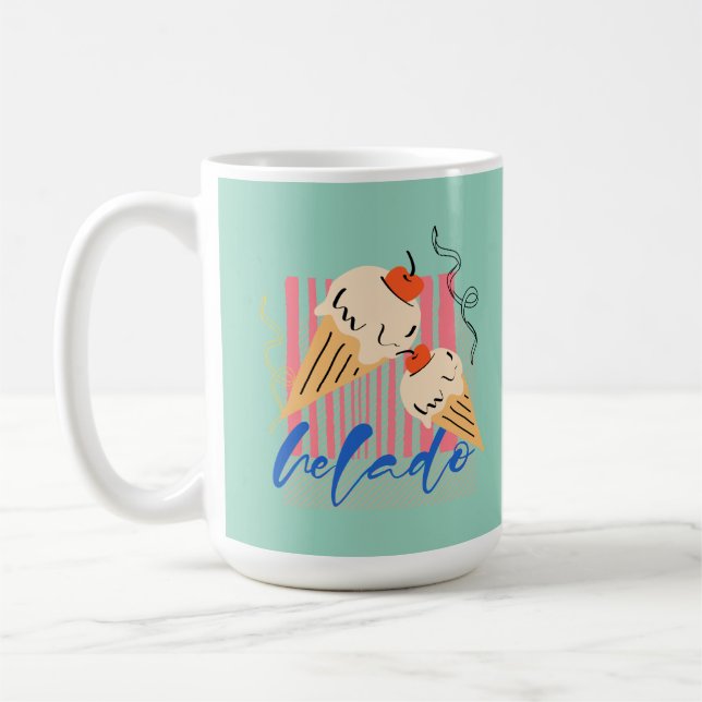 Mug Retro Italian Ice Cream Cones (Gauche)