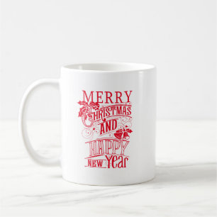 Mug Retro Joyeux Noël et Bonne Année