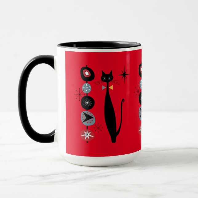 Mug Retro l'ère atomique milieu du siècle moderne Cool (Gauche)