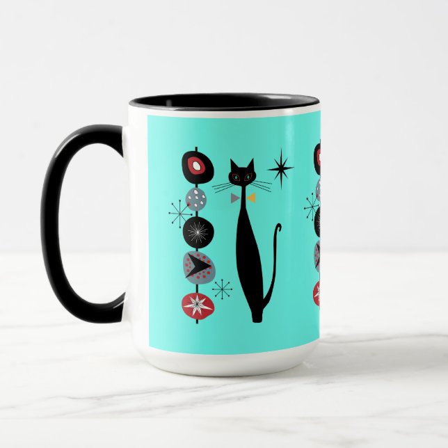 Mug Retro l'ère atomique milieu du siècle moderne Cool (Gauche)
