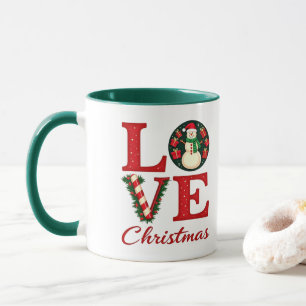 Mug Retro Love Christmas Magic Classic Café