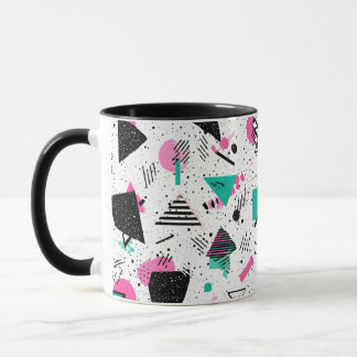Mug Retro Memphis Geometric Pattern