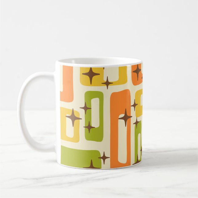 Mug Retro Mid-Century Moderne Abstrait (Gauche)