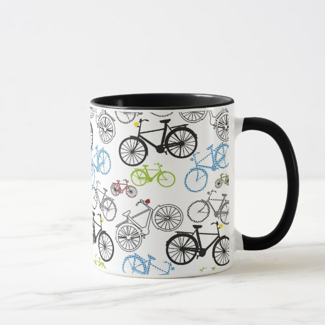 Mug Rétro motif de vélo de bicyclette (Droite)