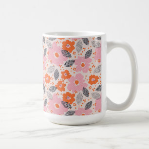 Mug Rétro motif floral mignon