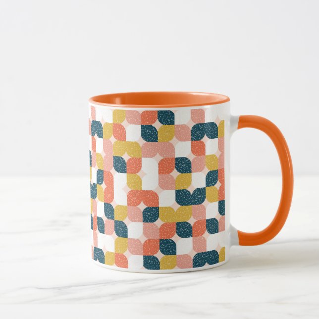 Mug Rétro motif géométrique de Bauhaus (Droite)